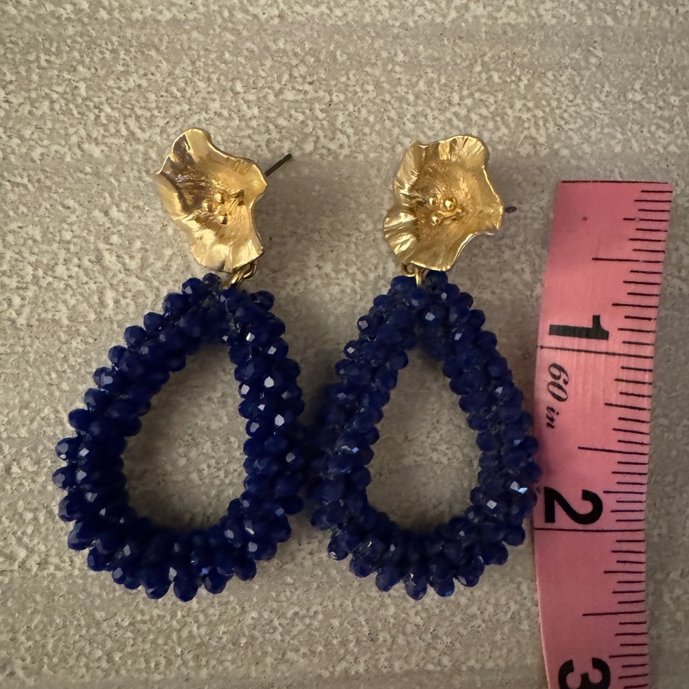 Cobalt earrings